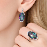 Серьги из Серебра 925 Приволжский ювелир арт. 311109-FA11GH36, Родирование.