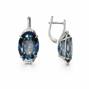 Серьги из Серебра 925 Приволжский ювелир арт. 311109-FA11GH55, Родирование.