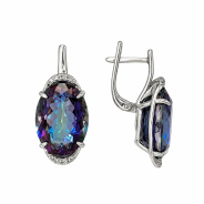 Серьги из Серебра 925 Приволжский ювелир арт. 311109-FA11GH67, Родирование.