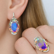 Серьги из Серебра 925 Приволжский ювелир арт. 311109-FA11GH99, Родирование.