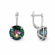 Серьги из Серебра 925 Приволжский ювелир арт. 311110-GH30, Родирование.