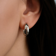 Серьги из Серебра 925 Приволжский ювелир арт. 311123, Родирование.