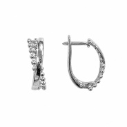 Серьги из Серебра 925 Приволжский ювелир арт. 311129, Родирование.