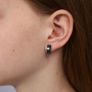 Серьги из Серебра 925 Приволжский ювелир арт. 311132, Родирование.