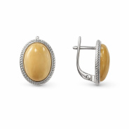 Серьги из Серебра 925 Приволжский ювелир арт. 311136-PM06, Родирование.