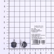 Серьги из Серебра 925 Приволжский ювелир арт. 311139-LB, Родирование.
