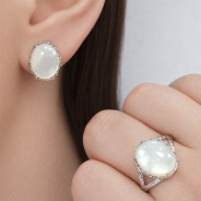Серьги из Серебра 925 Приволжский ювелир арт. 311143-PM07, Родирование.