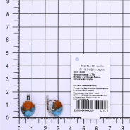 Серьги из Серебра 925 Приволжский ювелир арт. 311143-UB15, Родирование.