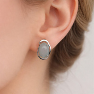 Серьги из Серебра 925 Приволжский ювелир арт. 311145-AQ, Родирование.