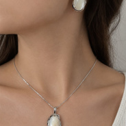 Серьги из Серебра 925 Приволжский ювелир арт. 311145-PM06, Родирование.