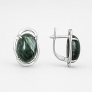 Серьги из Серебра 925 Приволжский ювелир арт. 311145-SN, Родирование.