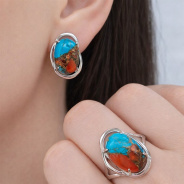 Серьги из Серебра 925 Приволжский ювелир арт. 311145-UB15, Родирование.