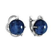 Серьги из Серебра 925 Приволжский ювелир арт. 311146-KR15, Родирование.