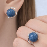 Серьги из Серебра 925 Приволжский ювелир арт. 311146-KR15, Родирование.