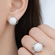 Серьги из Серебра 925 Приволжский ювелир арт. 311146-NF07, Родирование.