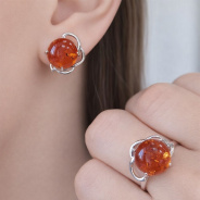 Серьги из Серебра 925 Приволжский ювелир арт. 311146-YN, Родирование.