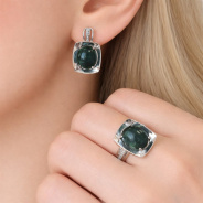 Серьги из Серебра 925 Приволжский ювелир арт. 311147-FA11KL, Родирование.