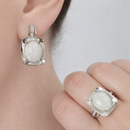 Серьги из Серебра 925 Приволжский ювелир арт. 311147-FA11LN, Родирование.