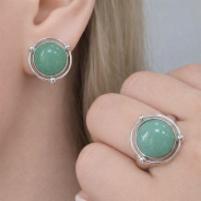 Серьги из Серебра 925 Приволжский ювелир арт. 311149-NF, Родирование.