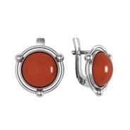 Серьги из Серебра 925 Приволжский ювелир арт. 311149-SR, Родирование.