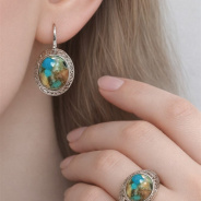 Серьги из Серебра 925 Приволжский ювелир арт. 311152-UB15, Родирование.