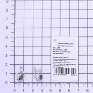 Серьги из Серебра 925 Приволжский ювелир арт. 311160-KL, Родирование.