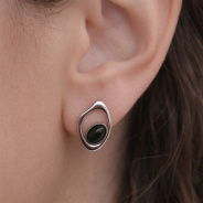 Серьги из Серебра 925 Приволжский ювелир арт. 311160-KL, Родирование.