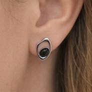 Серьги из Серебра 925 Приволжский ювелир арт. 311160-KL, Родирование.