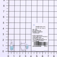 Серьги из Серебра 925 Приволжский ювелир арт. 311161-AZ, Родирование.