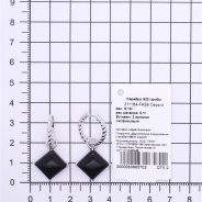 Серьги из Серебра 925 Приволжский ювелир арт. 311164-FA59, Родирование.