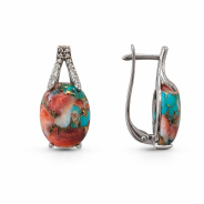 Серьги из Серебра 925 Приволжский ювелир арт. 311165-FA11UB15, Родирование.