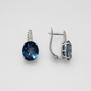Серьги из Серебра 925 Приволжский ювелир арт. 311191-FA11GH55, Родирование.