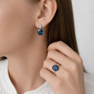 Серьги из Серебра 925 Приволжский ювелир арт. 311191-FA11GH55, Родирование.