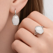 Серьги из Серебра 925 Приволжский ювелир арт. 311206-NF07, Родирование.