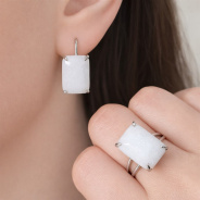 Серьги из Серебра 925 Приволжский ювелир арт. 311207-NF07, Родирование.