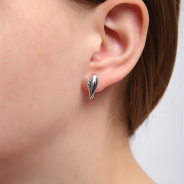 Серьги из Серебра 925 Приволжский ювелир арт. 311223, Родирование.