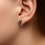 Серьги из Серебра 925 Приволжский ювелир арт. 311223, Родирование.