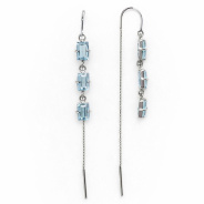 Серьги из Серебра 925 Приволжский ювелир арт. 311227-TP15, Родирование.