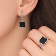 Серьги из Серебра 925 Приволжский ювелир арт. 311243-FA73, Родирование.