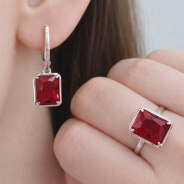 Серьги из Серебра 925 Приволжский ювелир арт. 311245-FA49, Родирование.