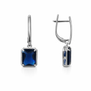 Серьги из Серебра 925 Приволжский ювелир арт. 311245-FA59, Родирование.