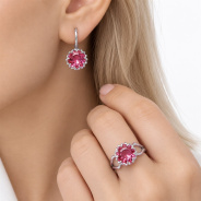 Серьги из Серебра 925 Приволжский ювелир арт. 311247-FA66, Родирование.