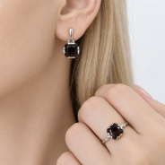Серьги из Серебра 925 Приволжский ювелир арт. 311265-FA25, Родирование.