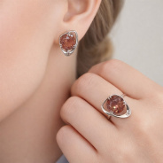 Серьги из Серебра 925 Приволжский ювелир арт. 311268-FA58, Родирование.