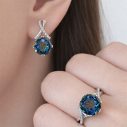 Серьги из Серебра 925 Приволжский ювелир арт. 311269-FA11GH19, Родирование.