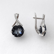 Серьги из Серебра 925 Приволжский ювелир арт. 311269-FA11GH73, Родирование.