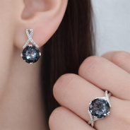 Серьги из Серебра 925 Приволжский ювелир арт. 311269-FA11GH73, Родирование.