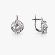 Серьги из Серебра 925 Приволжский ювелир арт. 311274-FA11, Родирование.