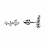 Серьги из Серебра 925 Приволжский ювелир арт. 311287-FA11, Родирование.