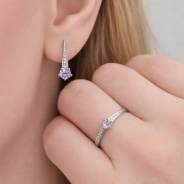 Серьги из Серебра 925 Приволжский ювелир арт. 311304-AM56FA11, Родирование.